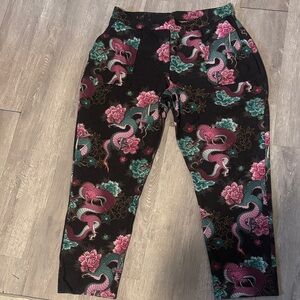 Blackmilk Dragon Bouquet Pants